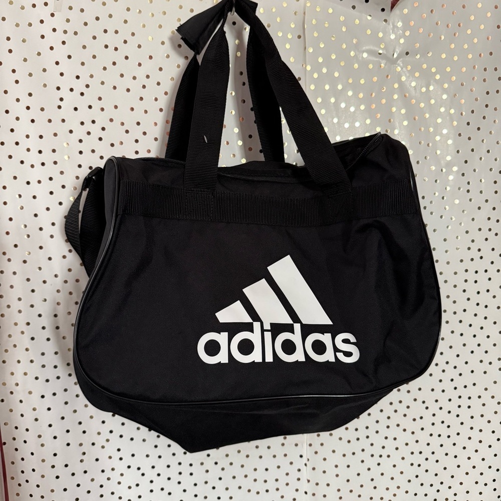 Adidas Black and White Sports Bag